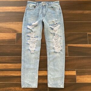 Free People ZGY Denim Relaxed Mid Rise Relaxed Straight Jeans